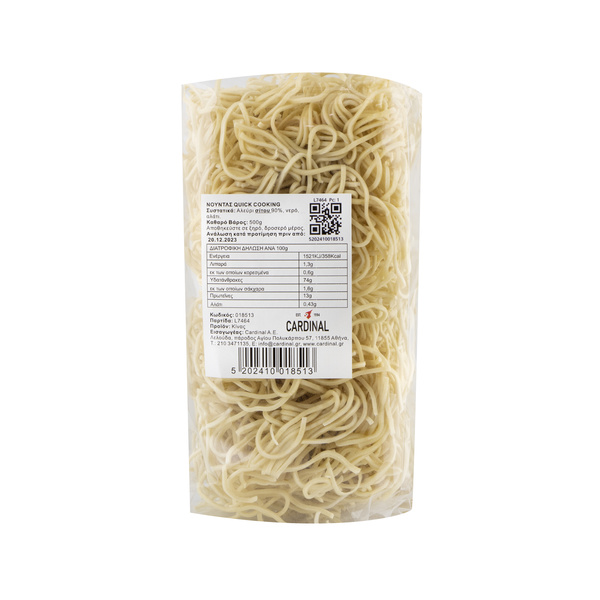 QUICK COOKING NOODLE WITHOUT EGG 500gr