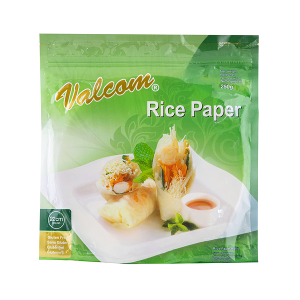 spring roll rice paper (green), 22cm, round 250gr