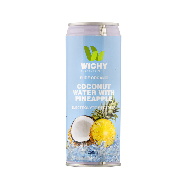 coconut water organic, with pineapple 250gr/250ml