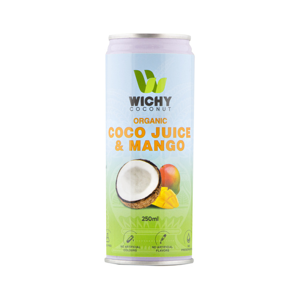 coconut juice mango, organic 250gr/250ml