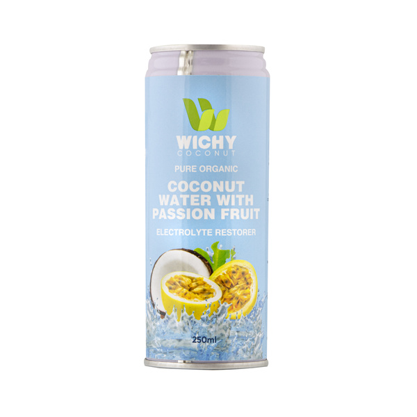 coconut water organic, with passion fruit 250gr/250ml