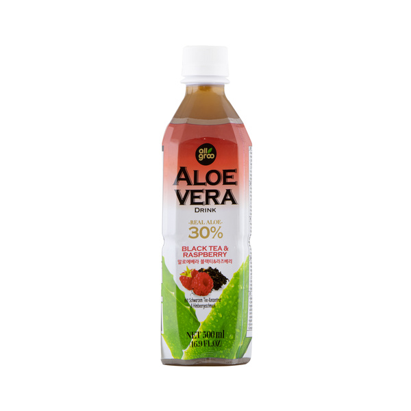 ALOE VERA DRINK WITH BLACK TEA AND RASPBERRY