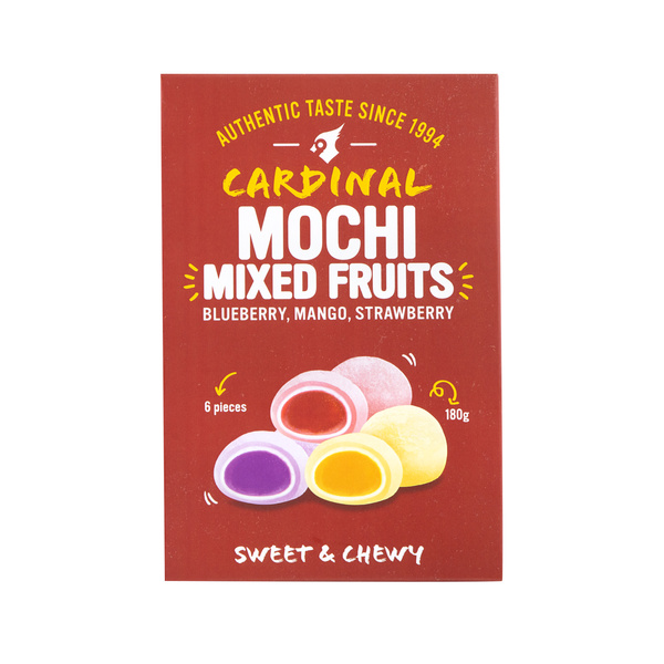 MIXED FRUITS MOCHI (STRAWBERRY. MANGO. BLUEBERRY) (6 PCS) 180gr