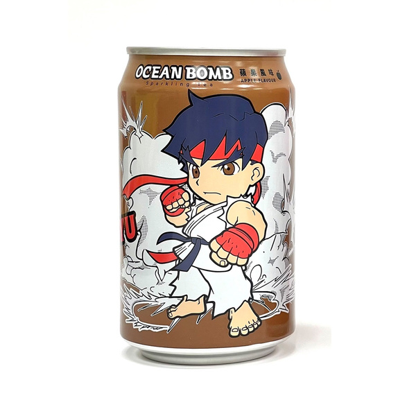 STREET FIGHTER RYU SPARKLING TEA APPLE FLAVOR