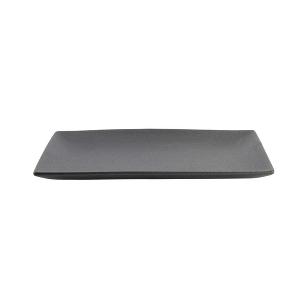 yuzu black rect. plate  27.1x16.1x2.4cm 1Pc