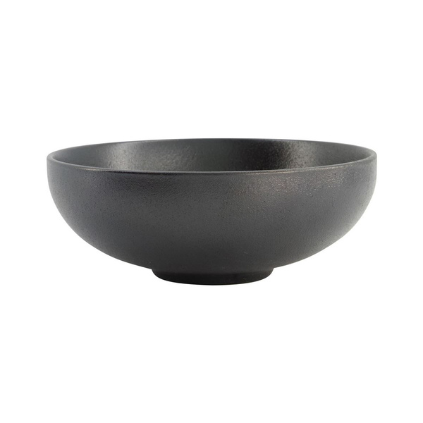 yuzu black round bowl  16x5.9cm 630ml 1Pc
