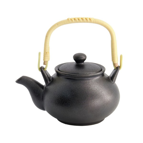 yuzu black tea pot  16x13x11cm 500ml, matte black 1Pc