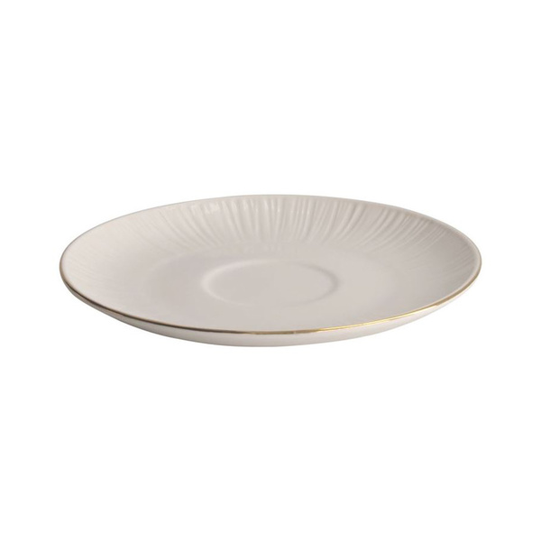 nippon white gold rim saucer  15.8x2cm 1Pc