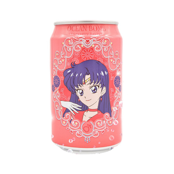 sparkling water strawberry flavor 330gr/330ml