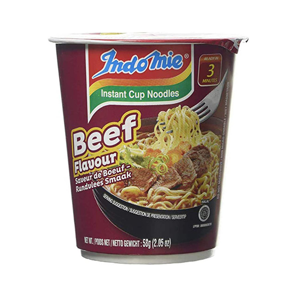 beef instant noodle  cup 58gr