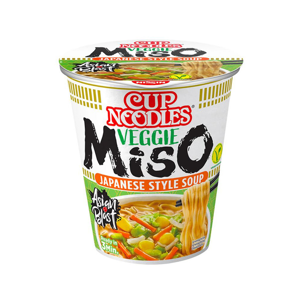 veggie miso instant noodle  cup 67gr