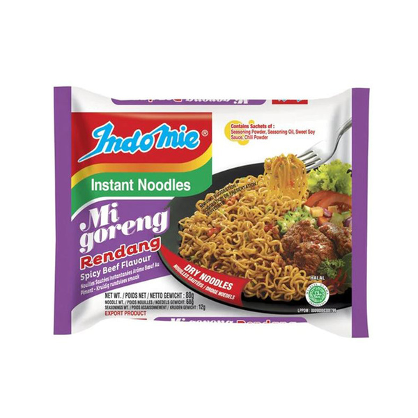 rendang spicy beef instant noodle 80gr