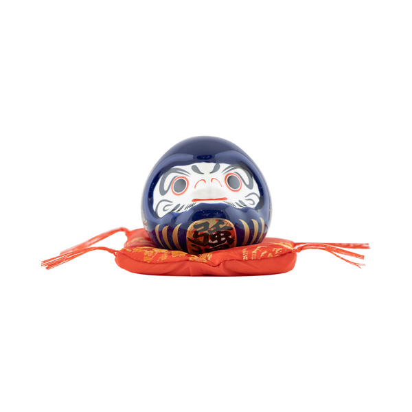 DARUMA DOLL BLUE 8X8X7.5CM