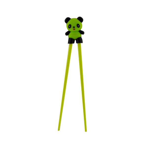 CHOPSTICK HELPER FOR CHILDREN PANDA (GREEN) 18CM (1PR)