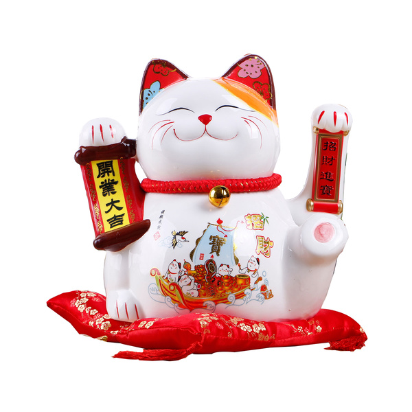 LUCKY CAT BATTERY & PLUG POWERED, LUCKY CAT (27X23X29CM)