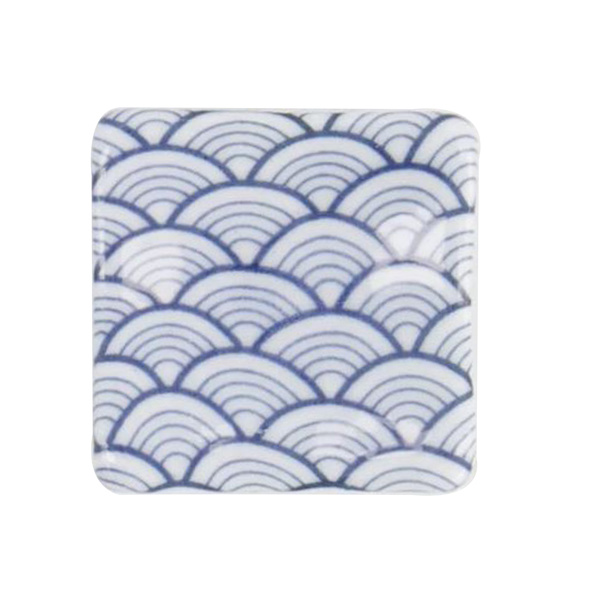 CHOPSTICKS REST WAVE BLUE D2-3 1Pc