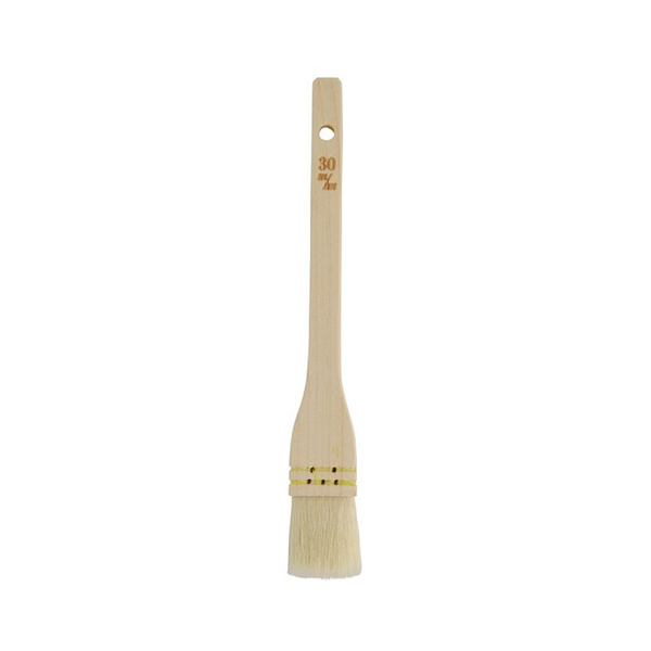 KITCHEN WOODEN SAUCE BRUSH (GOAT HAIR) 30MM