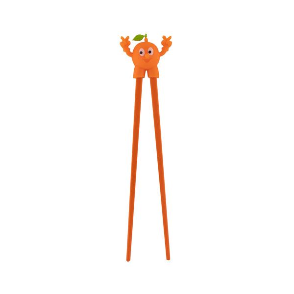 CHOPSTICK HELPER FOR CHILDREN ORANGE 18CM (1PR)