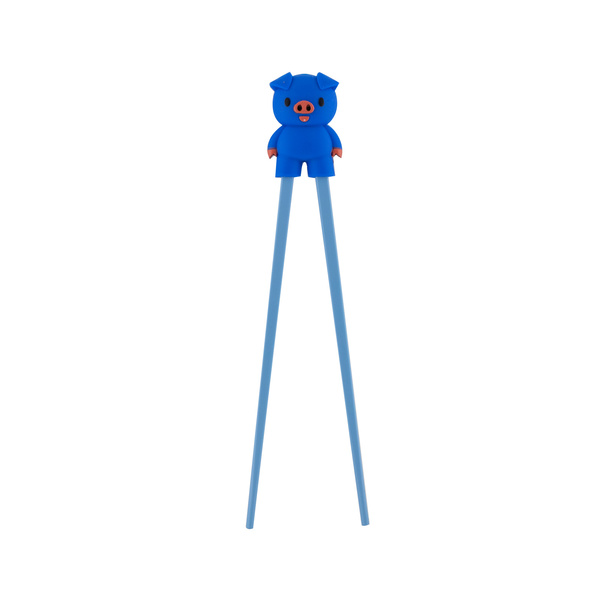 chopstick helper for children pig 18cm (1pr) 1Pc