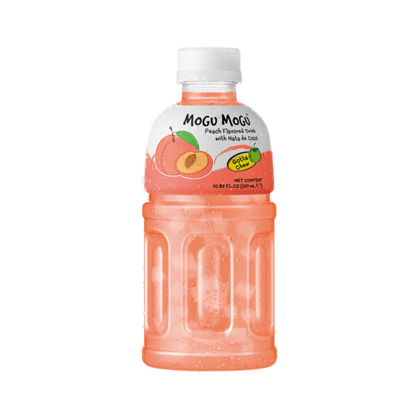 peach flavored drink with nata de coco 320gr/320ml
