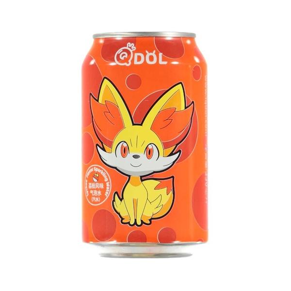 sparkling water lychee flavor, pokemon fennekin 330gr/330ml