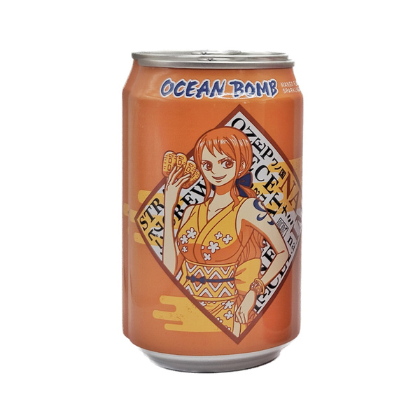 SPARKLING WATER MANGO FLAVOR, ONE PIECE NAMI 330gr/330ml