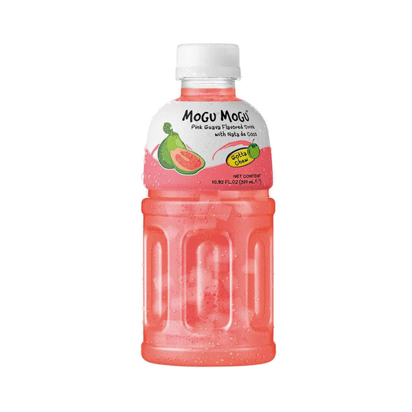 pink guava flavored drink with nata de coco 320gr/330ml