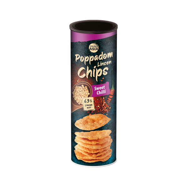 poppadums lentil chips sweet chili 70gr