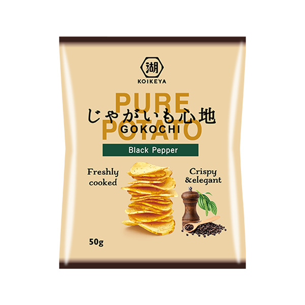 CHIPS GOKOCHI PURE POTATO BLACK PEPPER