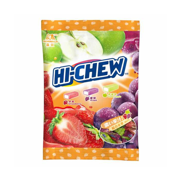 chewy candy assorted fruit flavor 110gr