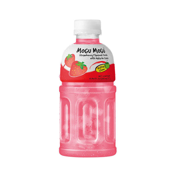 strawberry flavored drink with nata de coco 320gr/320ml