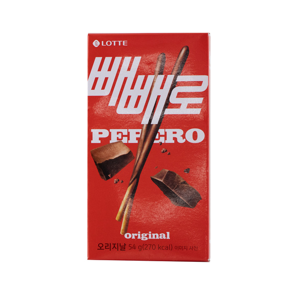 pepero sticks chocolate, original 47gr