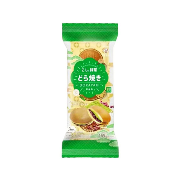 dorayaki matcha & red bean cake 165gr
