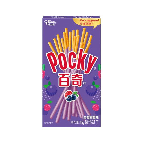 blueberry & rasberry flavor biscuit stick 55gr