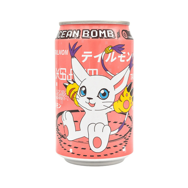 sparkling pomegranate flavor drink  digimon tailmon 330gr/330ml