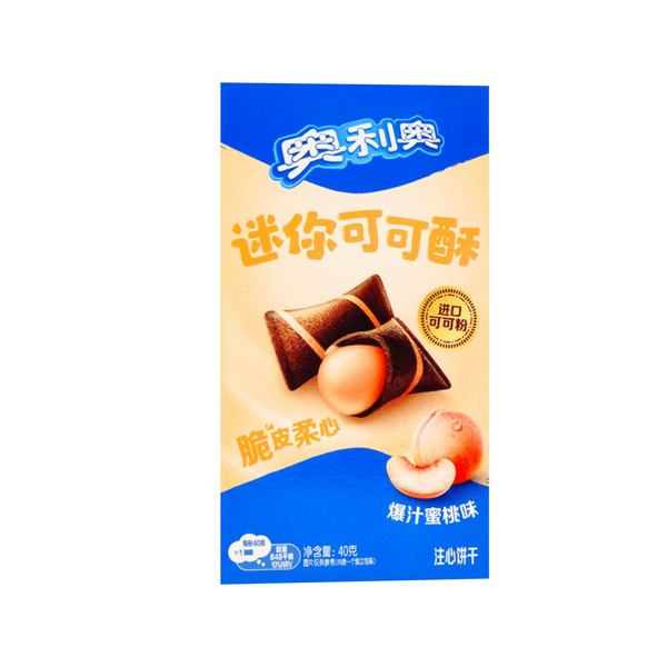 COCOA PEACH MINI BISCUIT 40gr