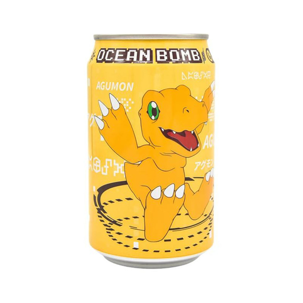 SPARKLING BANANA FLAVOR DRINK  AGUMON DIGIMON