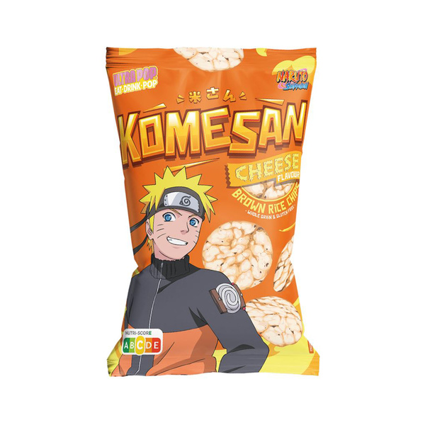 BROWN RICE CHIPS WITH CHEESE KOMESAN, NARUTO