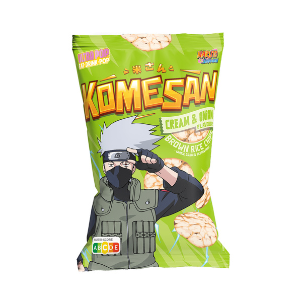 RICE CHIPS CREAM AND ONION KAKASHI, KOMESAN, NARUTO