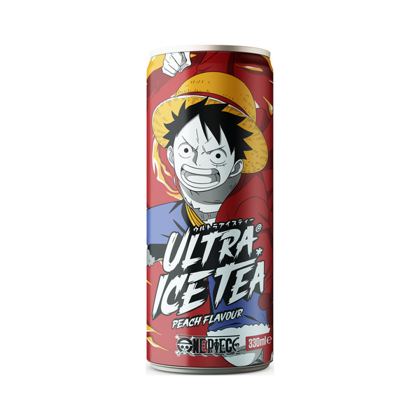 ultra ice tea luffy, one piece, tea/peach 330gr/330ml