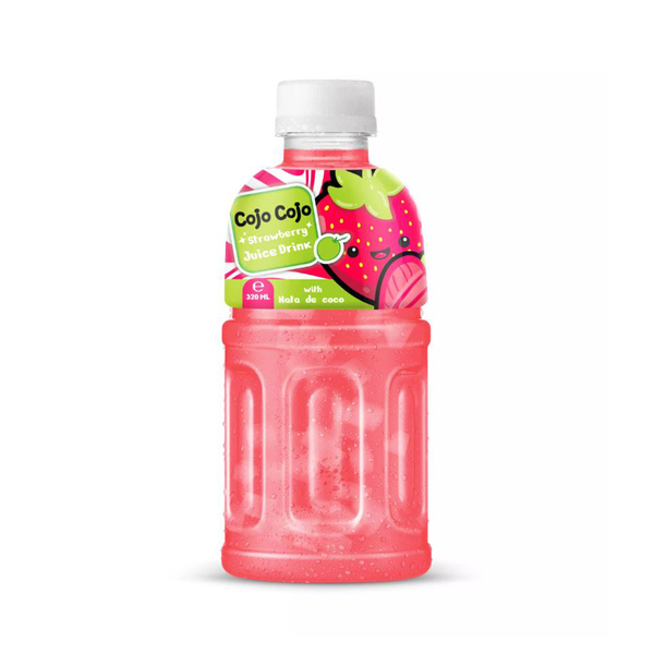 strawberry drink with nata de coco 320gr/320ml