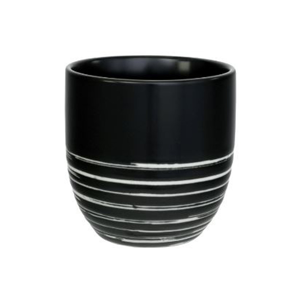 BLACK MARU SERIES TEA CUP 8X8CM 1Pc