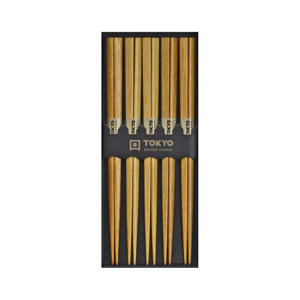 chopstick light wood set/5 1Set