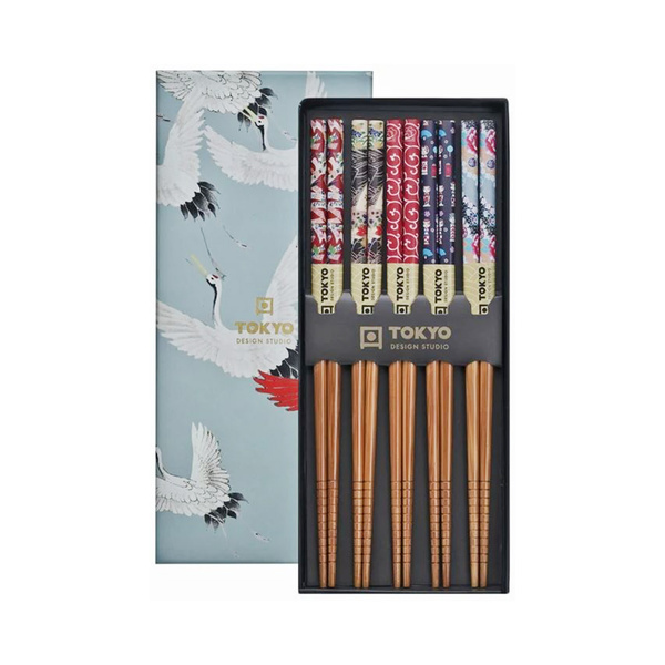 CHOPSTICK CRANE GIFTSET/5