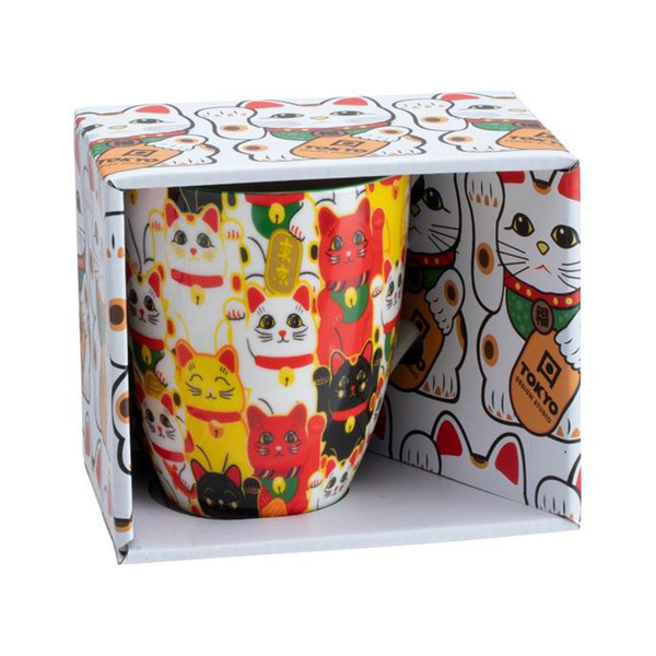 kawaii lucky cat mug w/giftbox 8.5x10.2cm 380ml 1Pc