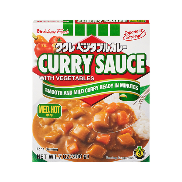 CURRY MED.HOT SAUCE WITH VEGETABLES 200gr