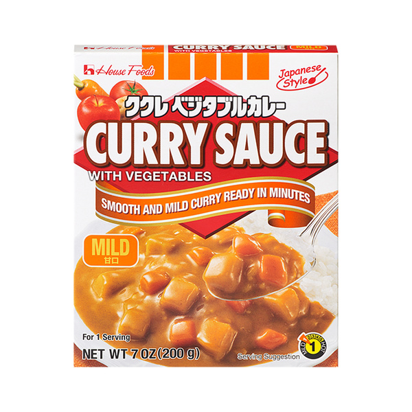 CURRY MILD SAUCE WITH VEGETABLES 200gr