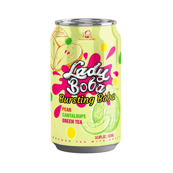 POP BOBA TEA PEAR & CANTALOUPE FLAVOR 320gr/320ml