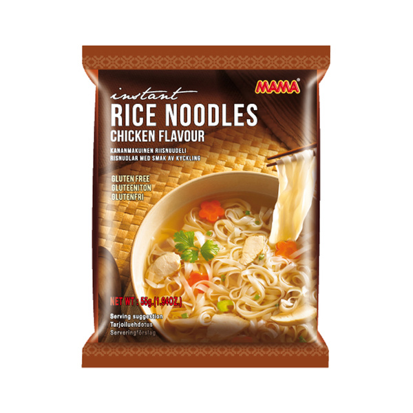 INSTANT RICE NOODLES CHICKEN FLAVOR 55gr