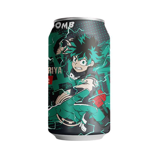 my hero academia izuku midoriya sparkling drink white peach flavor 330gr/330ml